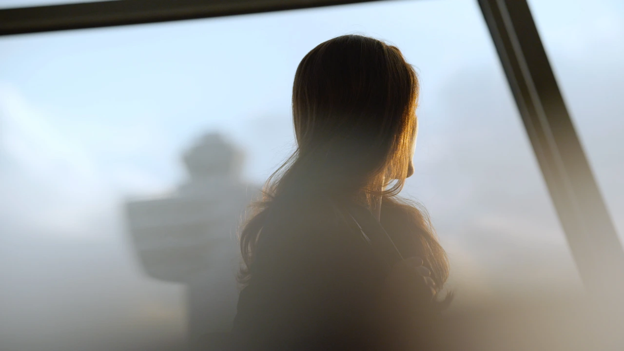 Window and fog, behind-the-scenes still.