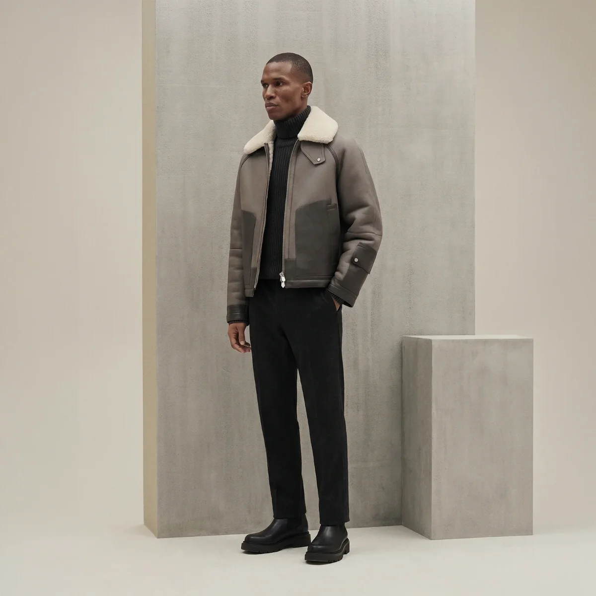 Hermès winter campaign reference image.